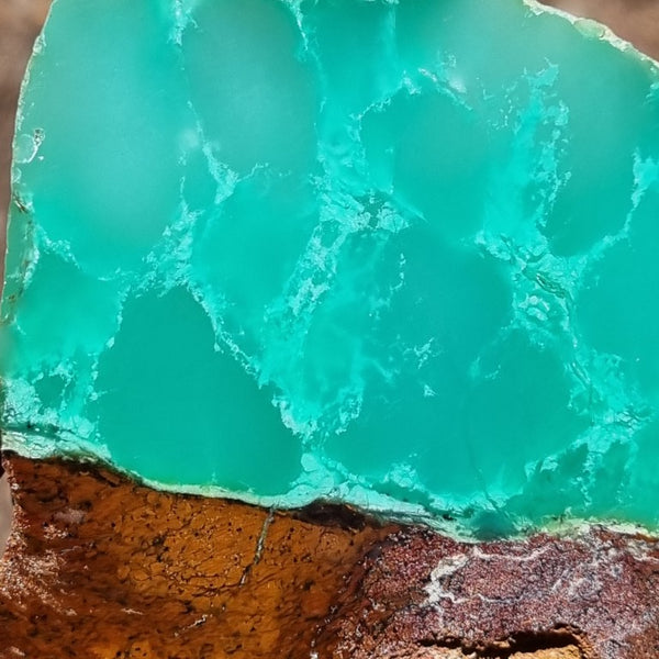 Polished Chrysoprase slab CH416