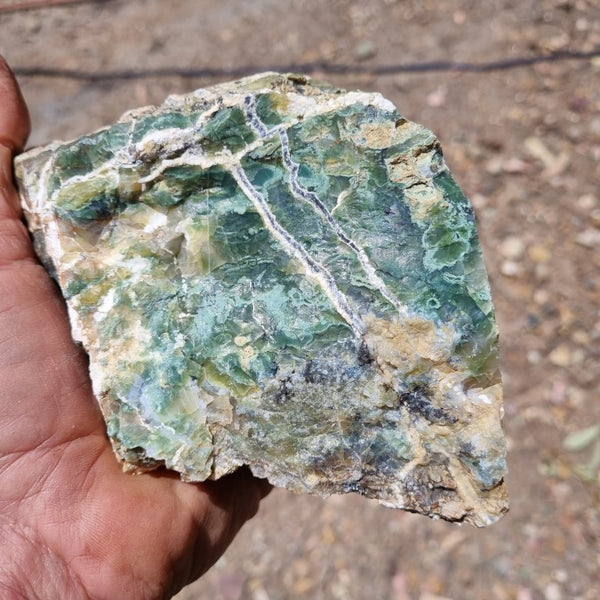 Green Opal  rough.  GOR 101