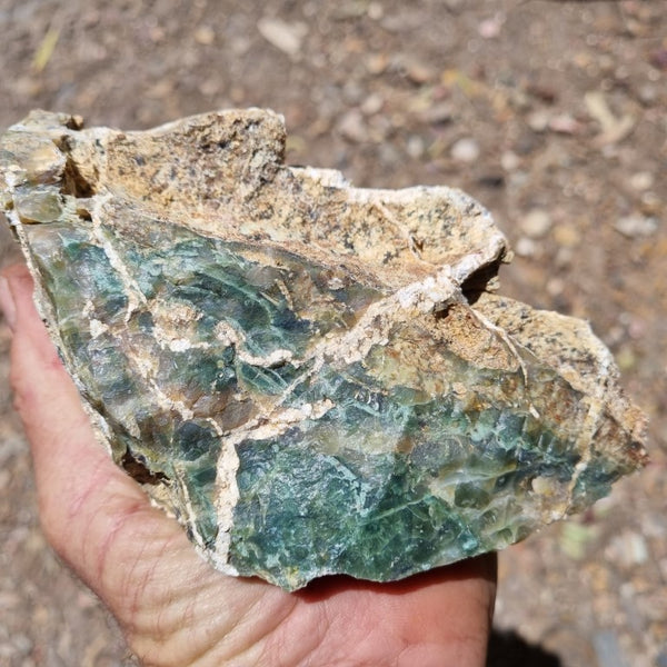 Green Opal  rough.  GOR 101