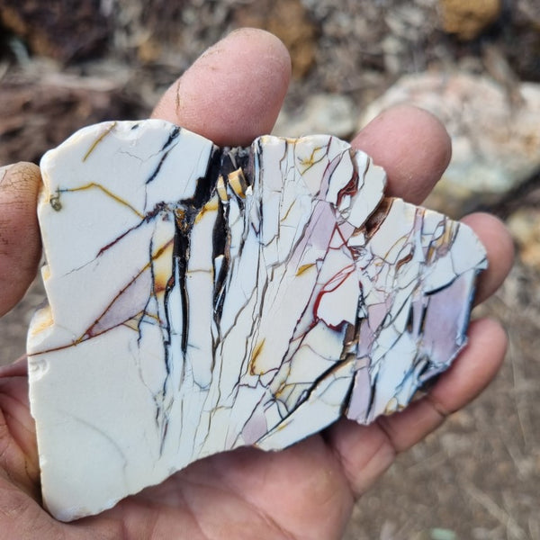 Polished Brecciated Mookaite slab BM283