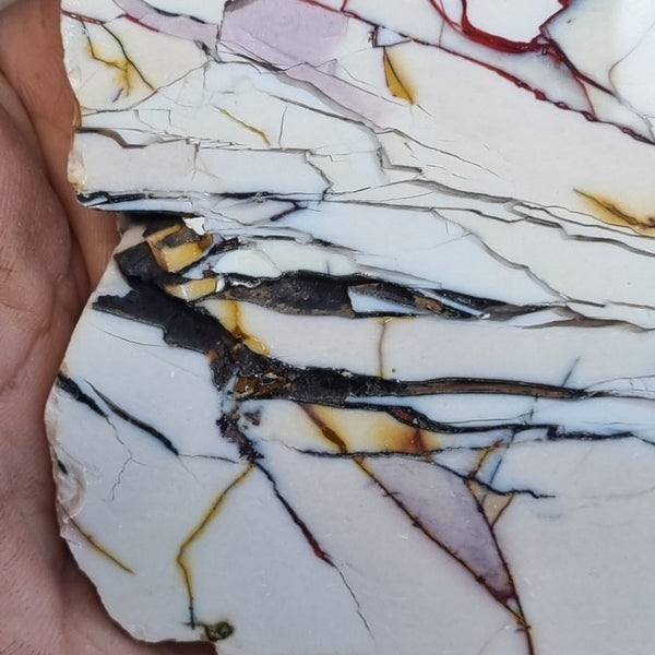 Polished Brecciated Mookaite slab BM283