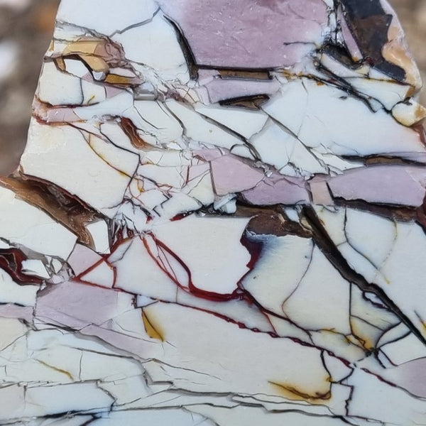 Polished Brecciated Mookaite slab BM283