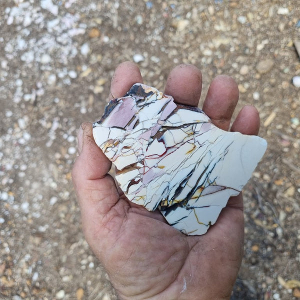 Polished Brecciated Mookaite slab BM283