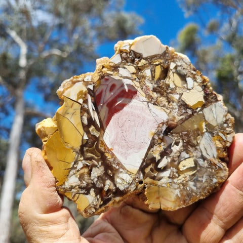 Polished Brecciated Mookaite slab BM285