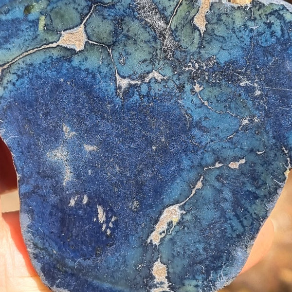 Polished Vivianite nodule half VV106