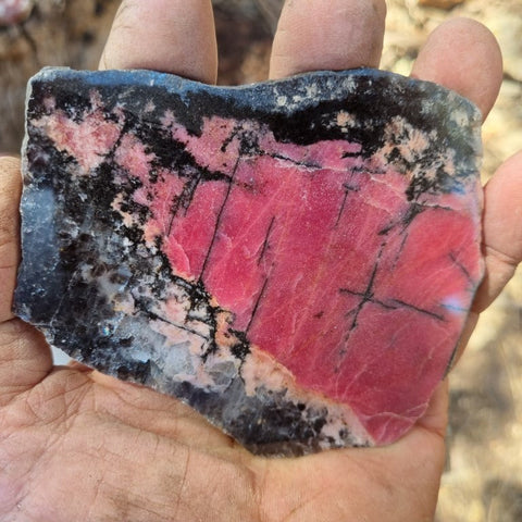 Polished Rhodonite slab RH248