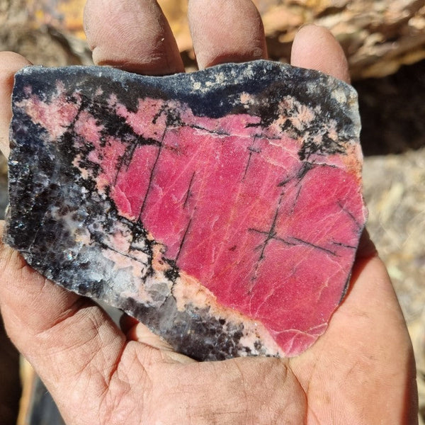 Polished Rhodonite slab RH248