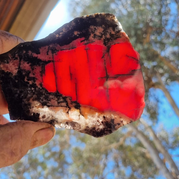 Polished Rhodonite slab RH248