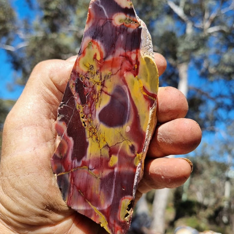 Polished Mookaite slab MK362