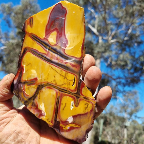 Polished Mookaite slab MK363