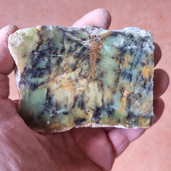 Polished Dendritic Opal slab DO173