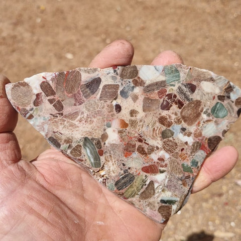 Polished Marillana Conglomerate slab MC105