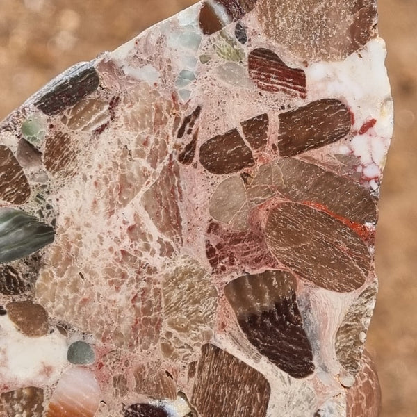 Polished Marillana Conglomerate slab MC105