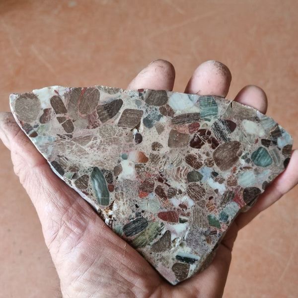 Polished Marillana Conglomerate slab MC105