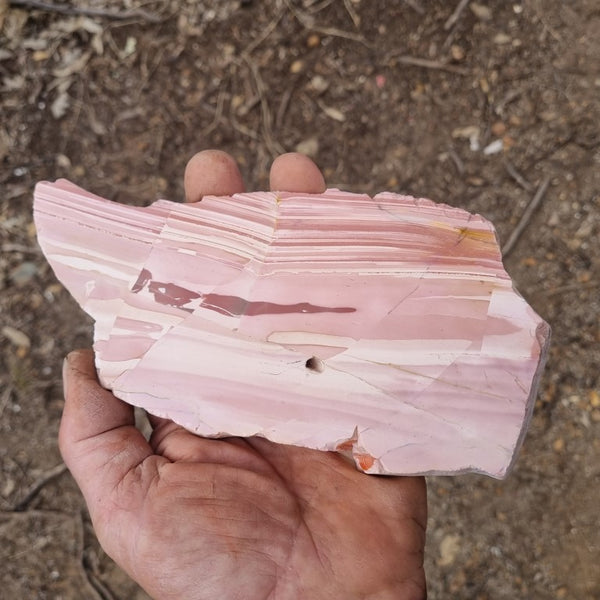 Polished Pink Opal  slab POP163