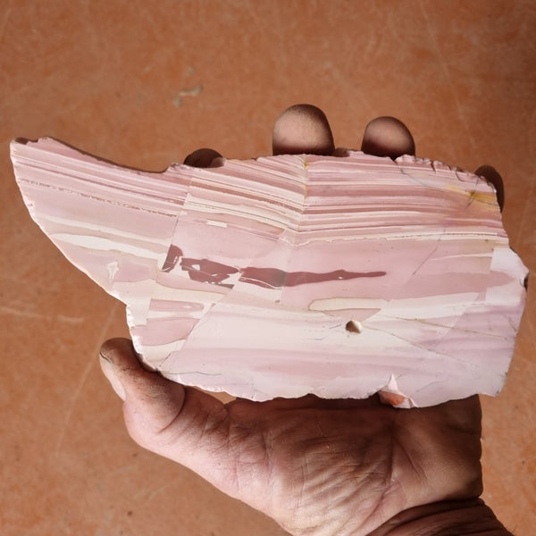 Polished Pink Opal  slab POP163