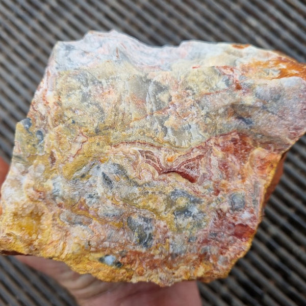 Crazy Lace Agate rough.  CLR 107