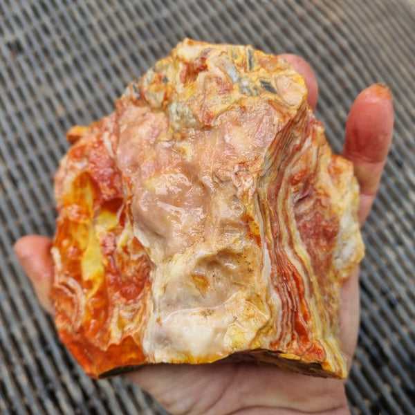 Crazy Lace Agate rough.  CLR 108