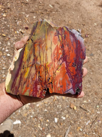 Polished Mookaite slab MK366