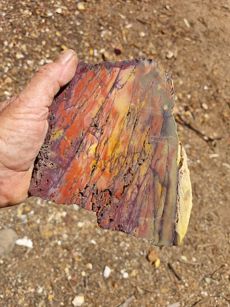 Polished Mookaite slab MK366