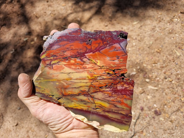 Polished Mookaite slab MK366