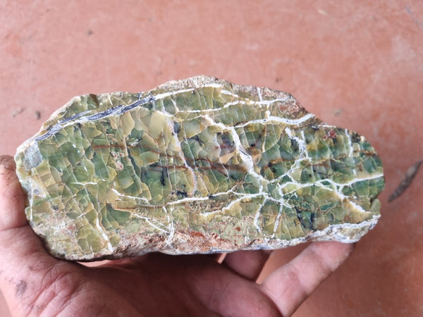 Polished Green Opal display specimen GRN82