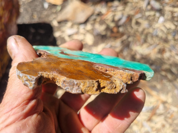 Polished Chrysoprase slab CH421