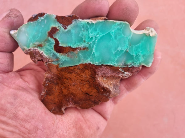 Polished Chrysoprase slab CH421