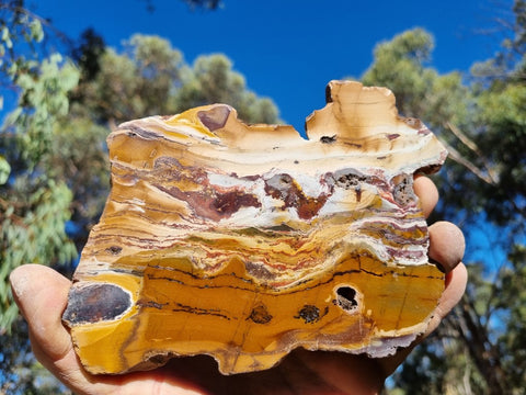 Sunset Jasper polished slab SU143