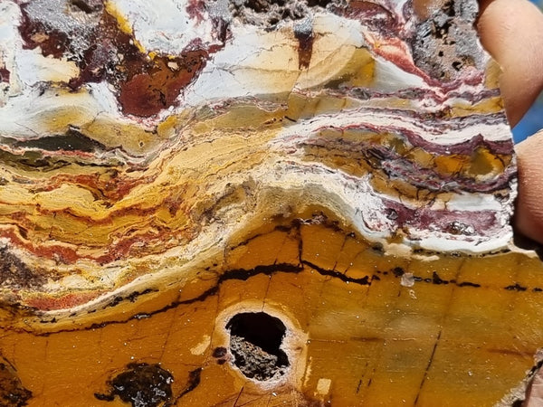 Sunset Jasper polished slab SU143