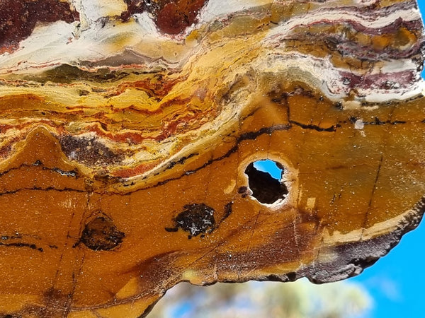 Sunset Jasper polished slab SU143