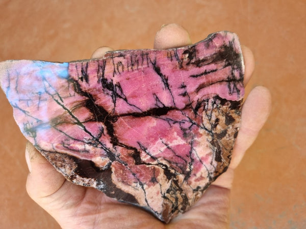 Polished Rhodonite slab RH250