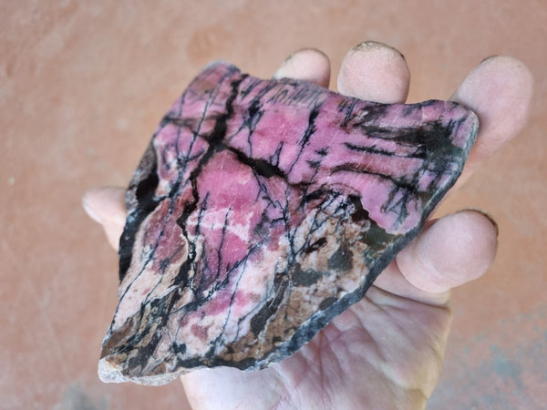 Polished Rhodonite slab RH250