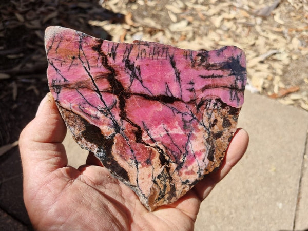 Polished Rhodonite slab RH250