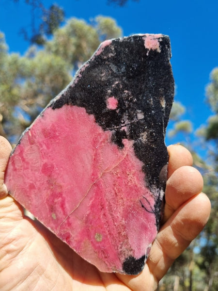 Polished Rhodonite slab RH251