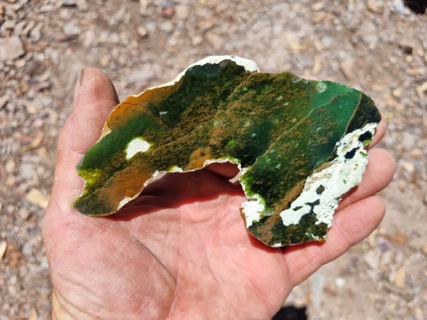 Polished Chrome Chalcedony slab CC147