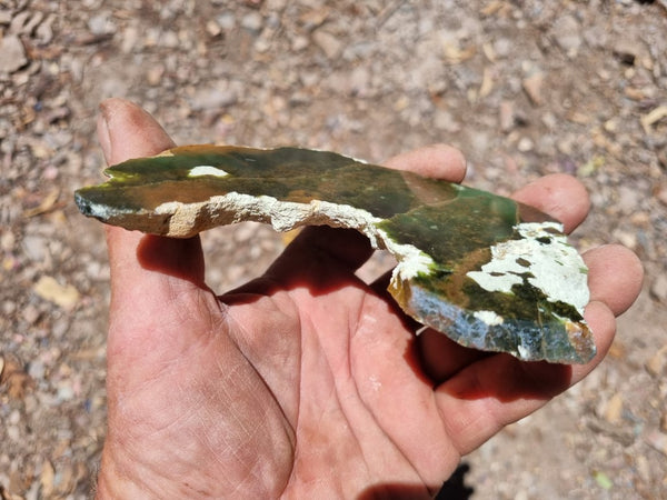 Polished Chrome Chalcedony slab CC147