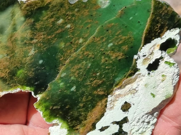 Polished Chrome Chalcedony slab CC147