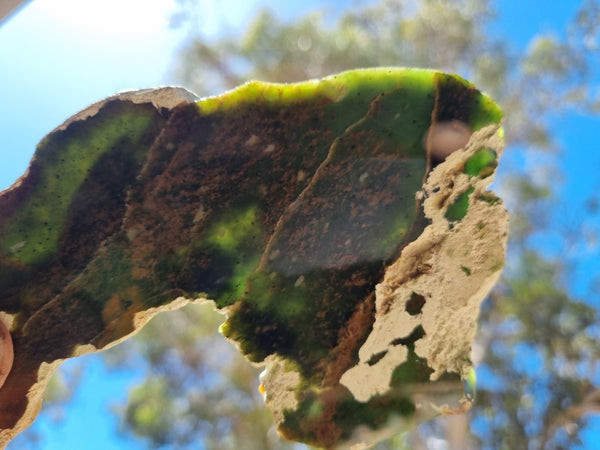 Polished Chrome Chalcedony slab CC147