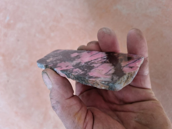 Polished Rhodonite slab RH253