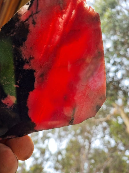 Polished Rhodonite slab RH255