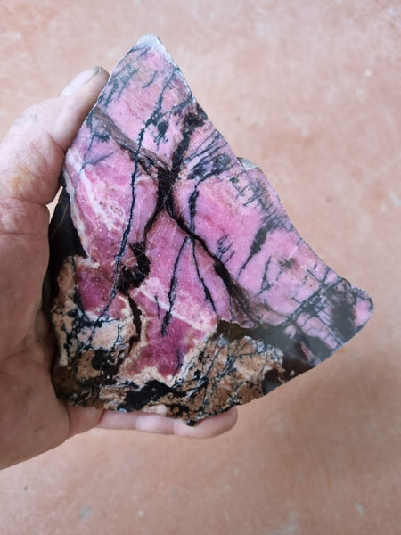 Polished Rhodonite slab RH257
