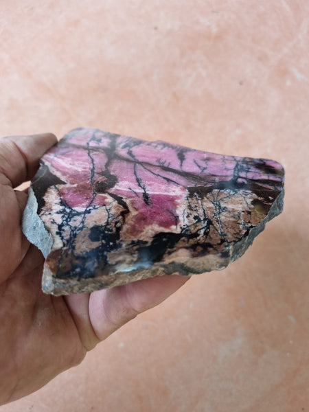 Polished Rhodonite slab RH257