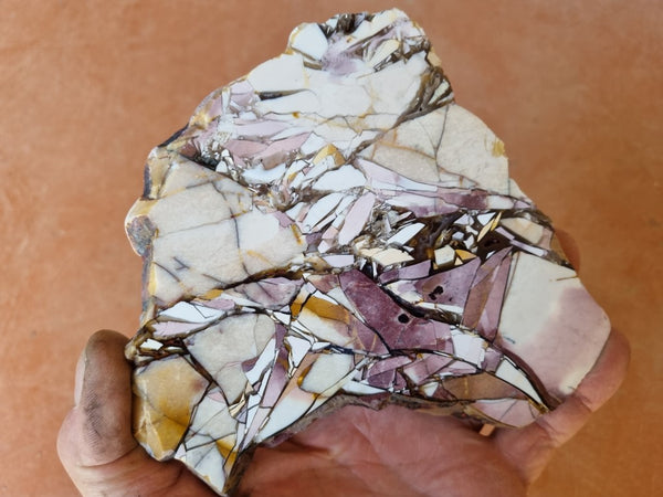 Polished Brecciated Mookaite slab BM290