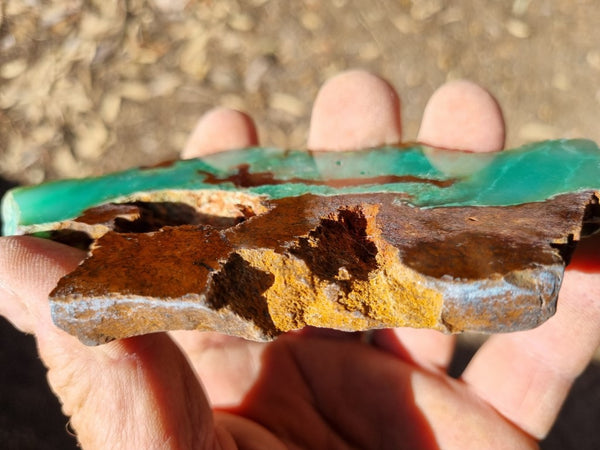 Polished Chrysoprase slab CH430