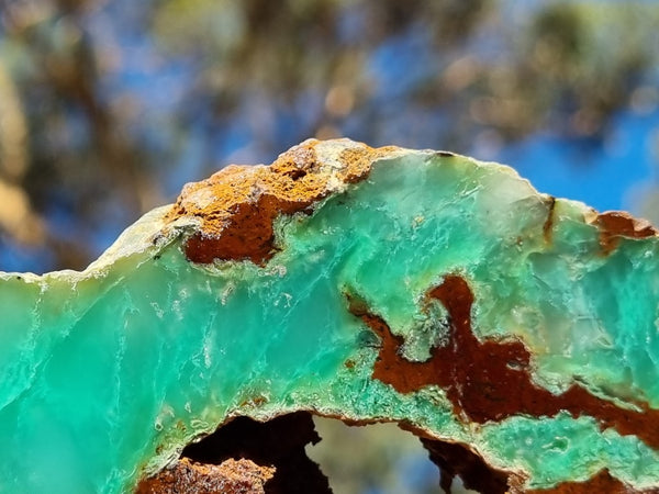 Polished Chrysoprase slab CH430