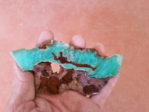 Polished Chrysoprase slab CH430