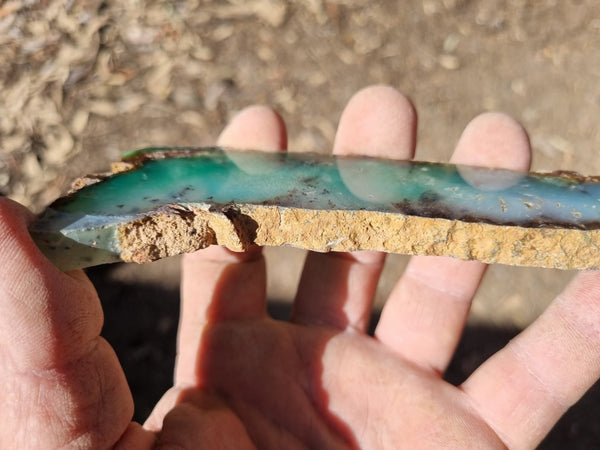 Polished Chrysoprase slab CH431