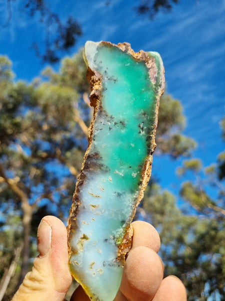 Polished Chrysoprase slab CH431