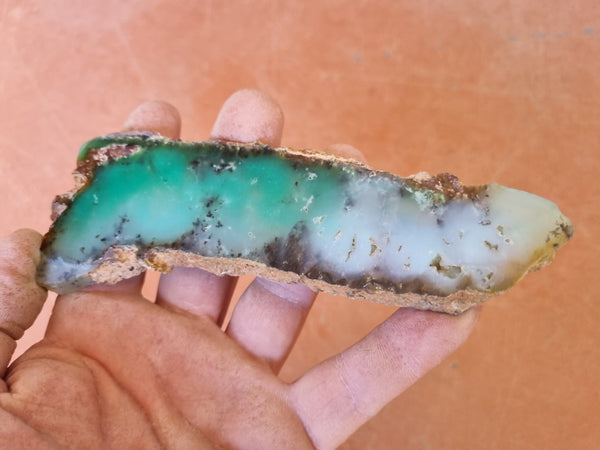 Polished Chrysoprase slab CH431